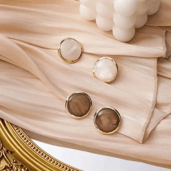 2/$21 Ladies Pink Woven Earrings - Picture 3 of 5